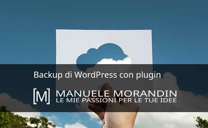 Backup di wordpress con plugin