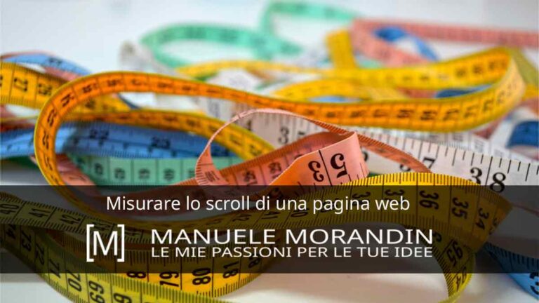 Misurare lo scroll di pagina