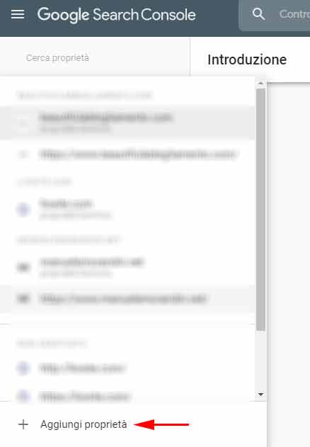 aggiungi proprietà